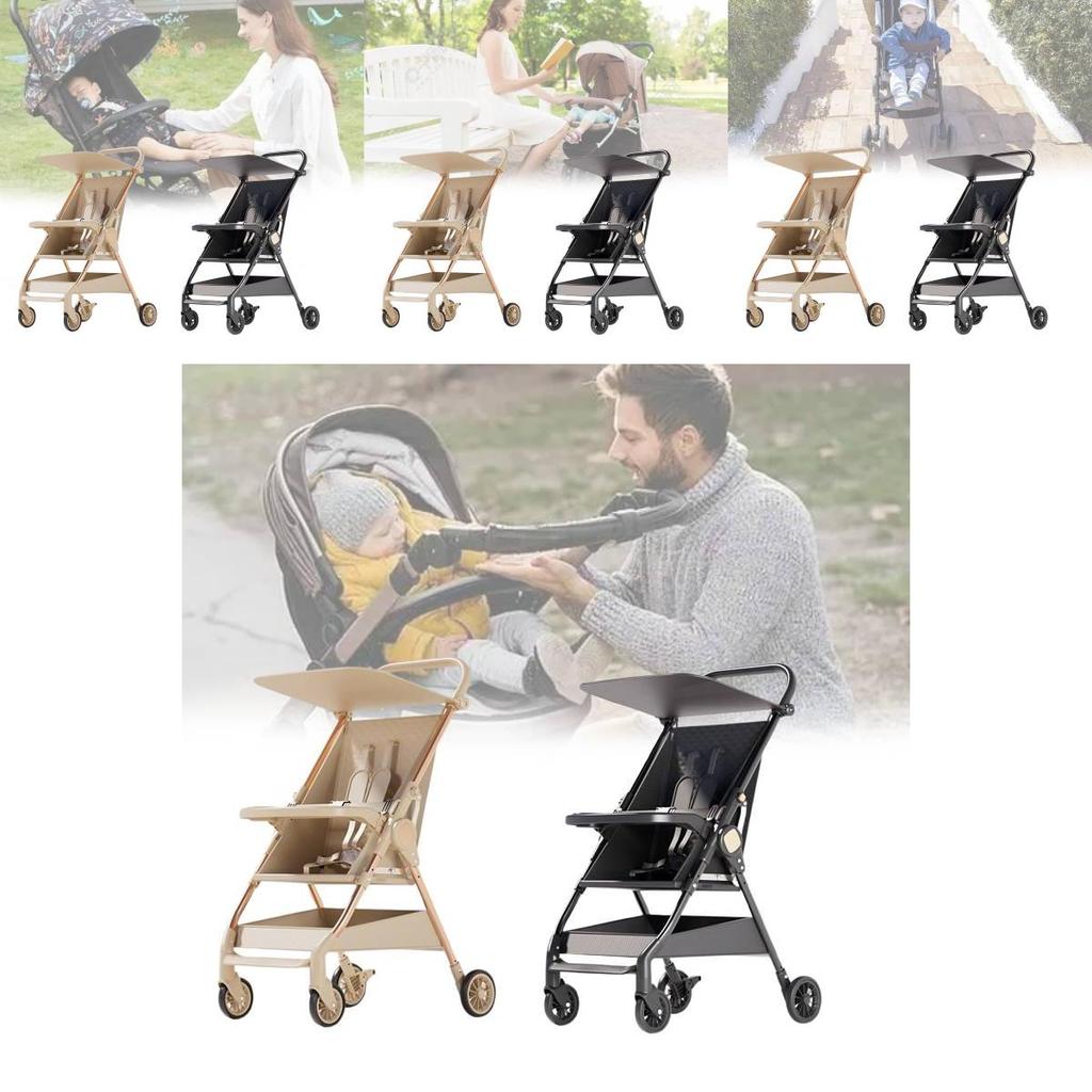 Versatile Collapsible Pocket Stroller Easy To Use Lightweight Child Carrier In Two Colors