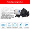 12V Water Pressure Diaphragm Pump 5 Chamber Self Priming Pump 5.5GPM Water Transfer Pump 70PSI with Water Strainer Hose