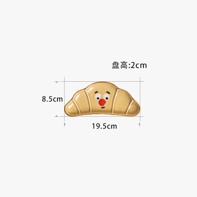 Креативные квадратные керамические тарелки, симпатичные тарелки для послеобеденного чая, закусок, десертов, домашних завтраков, фруктов, сэндвичей, уникальная посуда