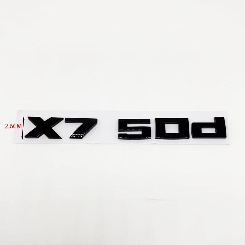Применимо к 3D M X7M50i X7M50d X7M60d X7M60i Номера ABS Эмблема для X7 Серии E70 G05 Внешний Декор Багажника Автомобиля Наклейка Логотип