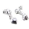 [G1936] - Silver 'Love' Earrings