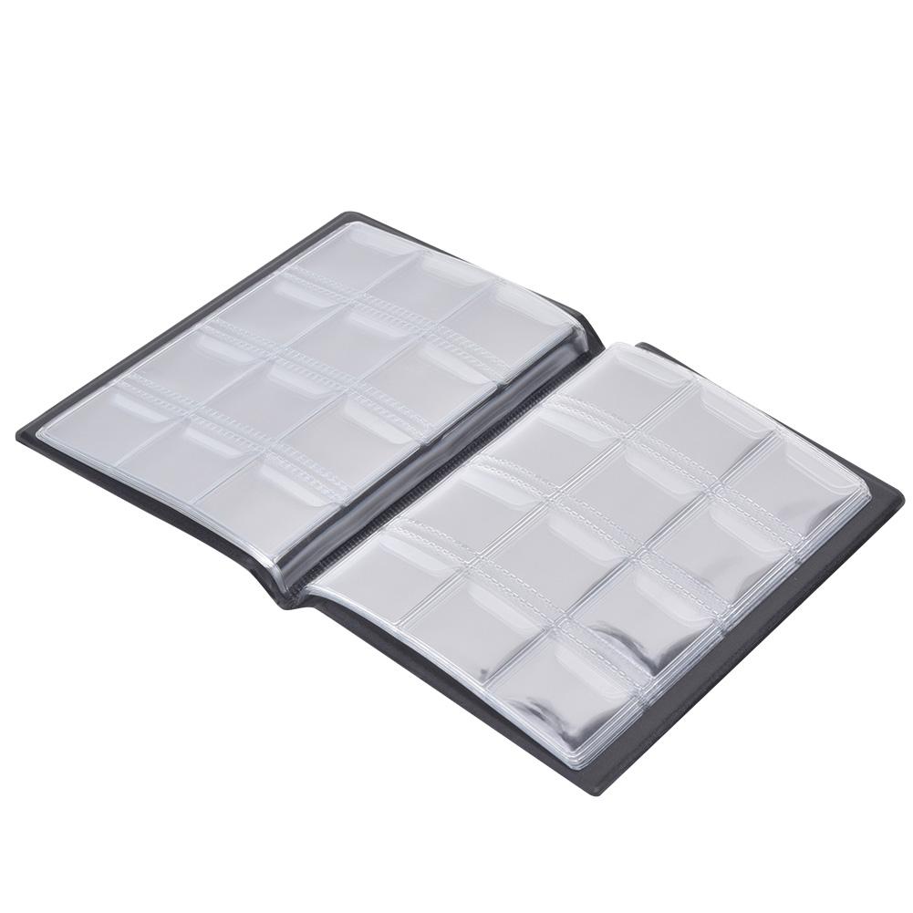 120 карманов 10 страниц альбом для монет коллекционная книга мини-размера держатель для сбора денег синий