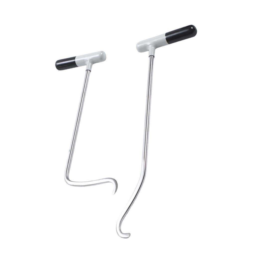 2Pcs Paintless Dent Remover Hook Tool Car Dent Repair Tool Rods Automotive Body Dent Repairing Pry Bar Dent Removal Rods