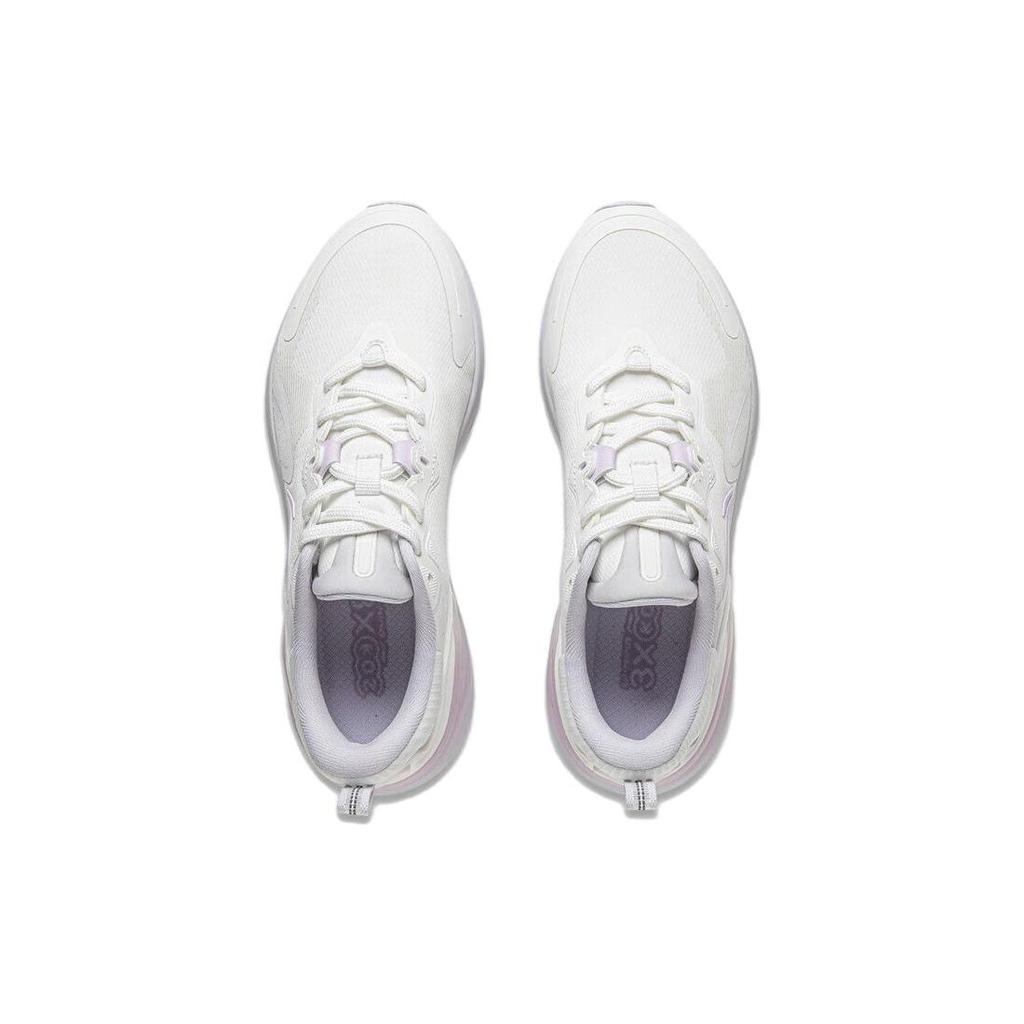 Li Ning Easy Fit Soft Rebound Shock Absorbing Breathable Durable Low Top Running Shoes Women Running Shoes Cloud-White ARST072-6