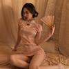 Sex Lingerie Retro Jacquard Sexy Classical Cheongsam Uniform Temptation Pajamas Hot Passion Suit