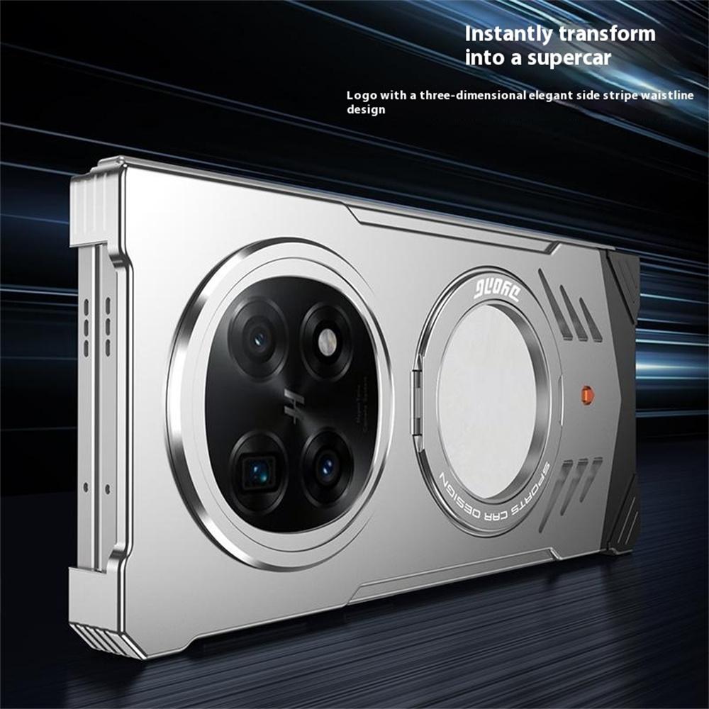 DYONG Металлический чехол для Oppo Find N5 5G Безрамочный Полый Чехол для телефона с теплоотводом и подставкой