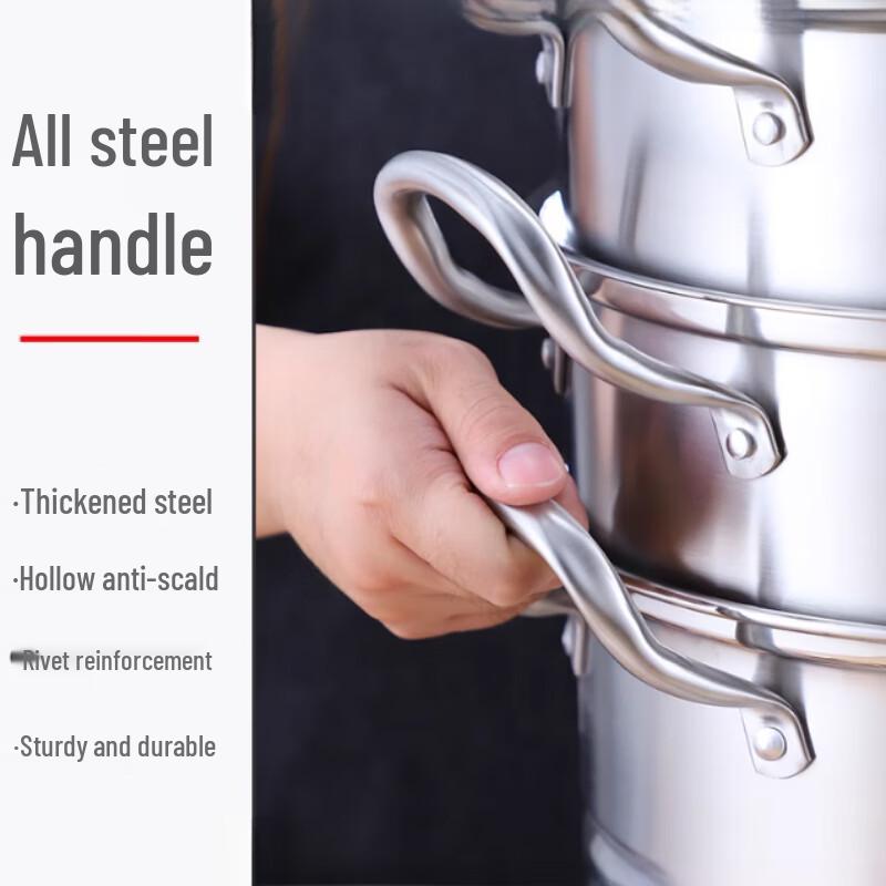 Пароварка Sule 304 из нержавеющей стали, 5 ярусов, коммерческая, 32 см