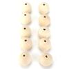 10pcs Craft Beads Round Wood Color MultiPurpose Wooden Beads Bulk with Hole for DIY Handicraft Decoration Gift