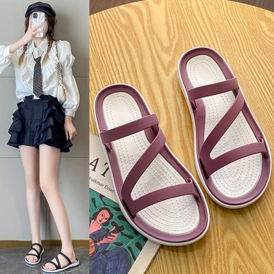 Z-слово с тапочками женские выходить на улицу нескользящая верхняя одежда домашняя летняя пляжная обувь мягкие подошвы приморский можно запустить сандалии женские