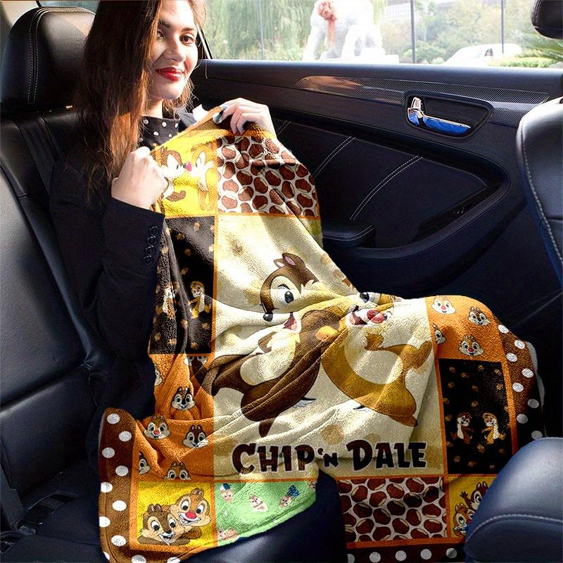 1pc. Cute Chip 'n Dale Patterned Quilt Blanket, Perfect for Home, Office, Outdoor Use & Gift Idea (80x120 inches)