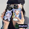 Б/у Чехол для телефона с аниме Пекора для iPhone 16 15 14 13 12 11 Pro Max Plus Mini MagSafe Стеклянный Цветной Защитный Смартфон Роскошный