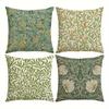 Home Room Decorative Pillow Cover Retro Plant Flower Pattern Printed Pillow Cover Living Room Sofa Chair Cushion Cover