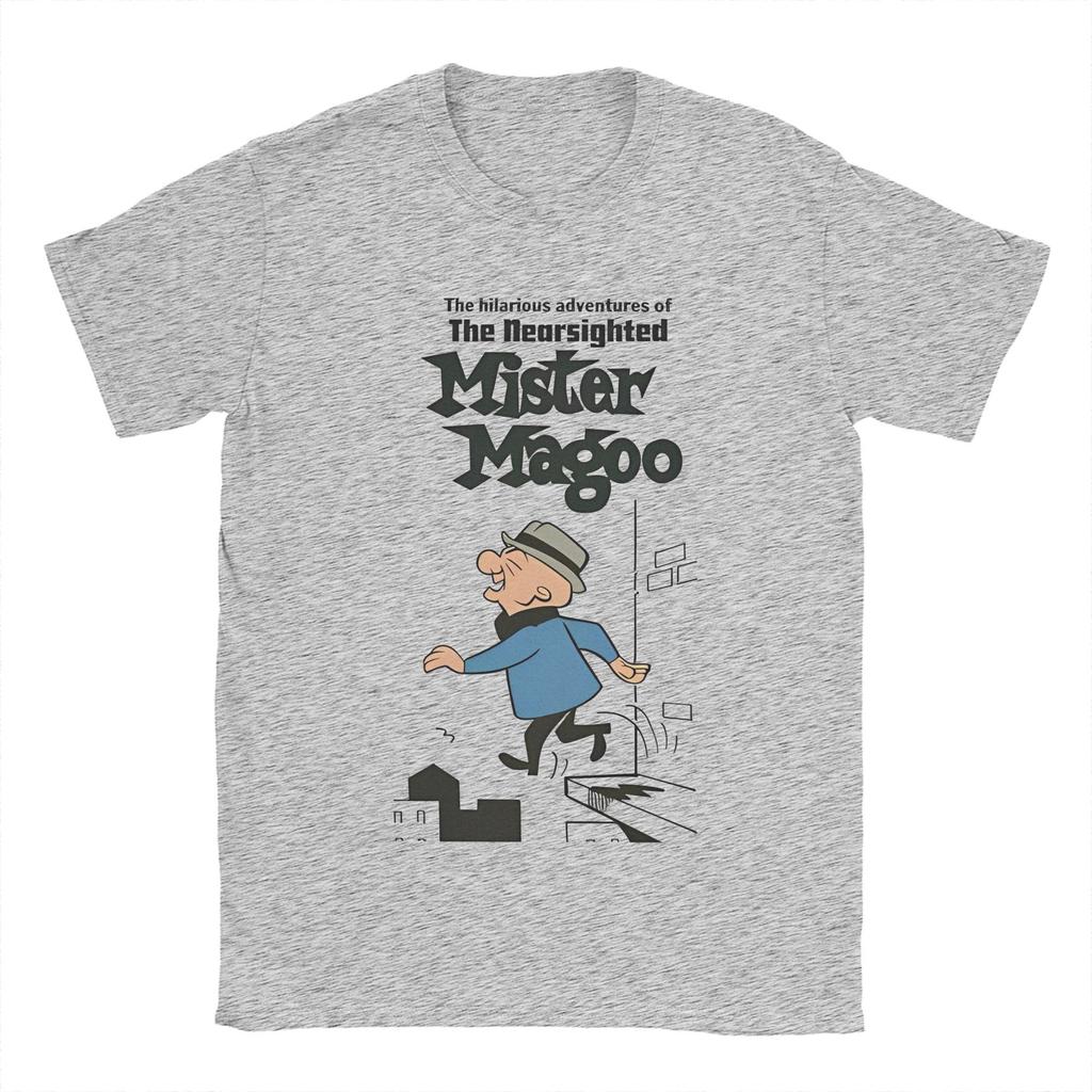 Мужчины Женщины Печать Г-н. Футболка Magoo Funny T Shirt Tee Хлопковые футболки Одежда