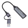Карта захвата видео 4K HD в USB C и A с низкой задержкой USB 3.0 для стриминга, конференций, обучения