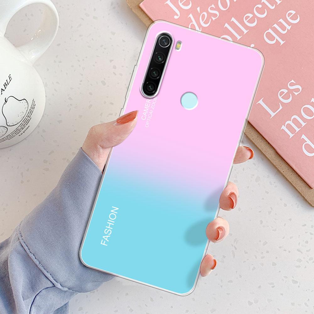 Чехол для Redmi Note 8 Pro Задняя крышка для Note 8T Девочки Новая мода Прозрачный чехол для телефона Мягкий силиконовый чехол для Xiaomi Redmi Note 8 Coque