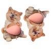 1/2 шт. Милые 3D Сжимаемые Мягкие Собака Кошка Наклейки на Живот DIY Снять Стресс Украшение для Мобильного Телефона Ноутбука Наклейка Домашний Декор