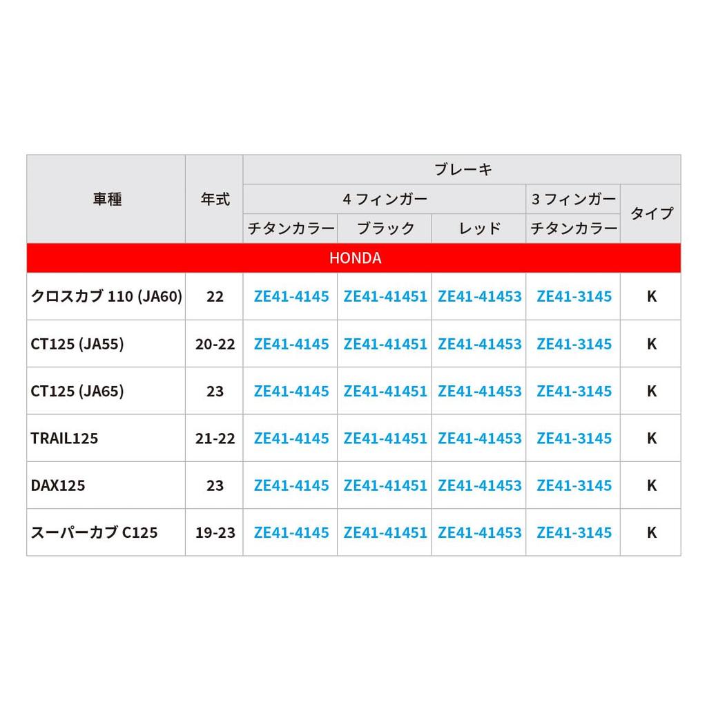 Рычаг ZETA RACING Pivot Lever CP Brake 4 Finger Red CT125 CC110 TRAIL125 Складывающийся вперед тип Бесступенчатая регулировка положения рычага Полный процесс резки