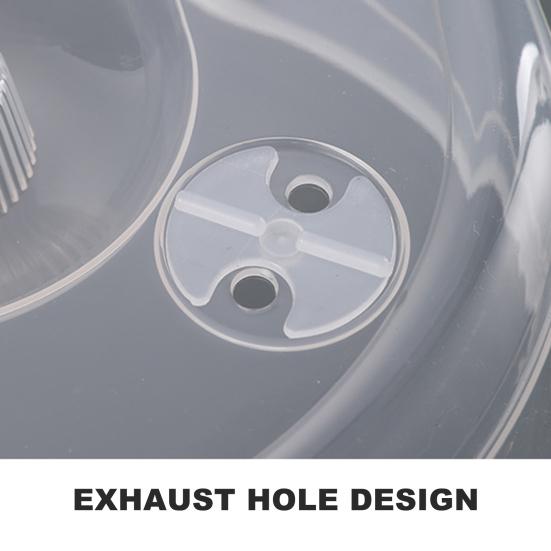 Крышка для микроволновой печи с отверстиями для пара предотвращает разбрызгивание горячего масла, экологически чистая, без запаха, легко моется, термостойкая