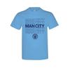 Man City Unisex Adults Sky Blue Logo T Shirt