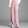 Осенние брюки для женщин, осенние брюки с высокой талией, свободные прямые широкие брюки для женщин, осенние повседневные брюки большого размера для женщин, осень