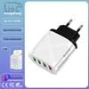 New QC3.0 4-Port Fast Charger: 5V/9V/12V European, American, British & Australian Standard