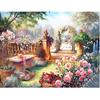 DIY 5d Diamond Painting Garden Landscape Full Square Diamond Embroidery Diamond Home Decor