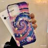 Креативный чехол для телефона Creative Universe Moon Star для iPhone 17 Air 16 pro max 15 14 plus 13 12 11 Лазерный вихревой узор Противоударная задняя крышка