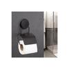 Magic Fix Magic Sticky Toilet Paper Holder With Black Lid