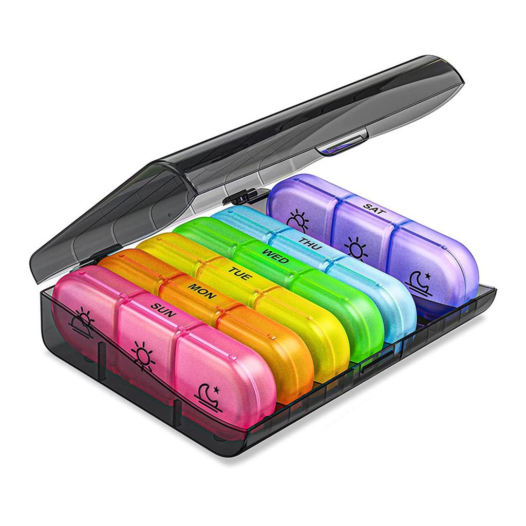 Weekly Medicine Organizer 3 Times A Day Large 7 Day Daily Medicine Planner Container Case 21