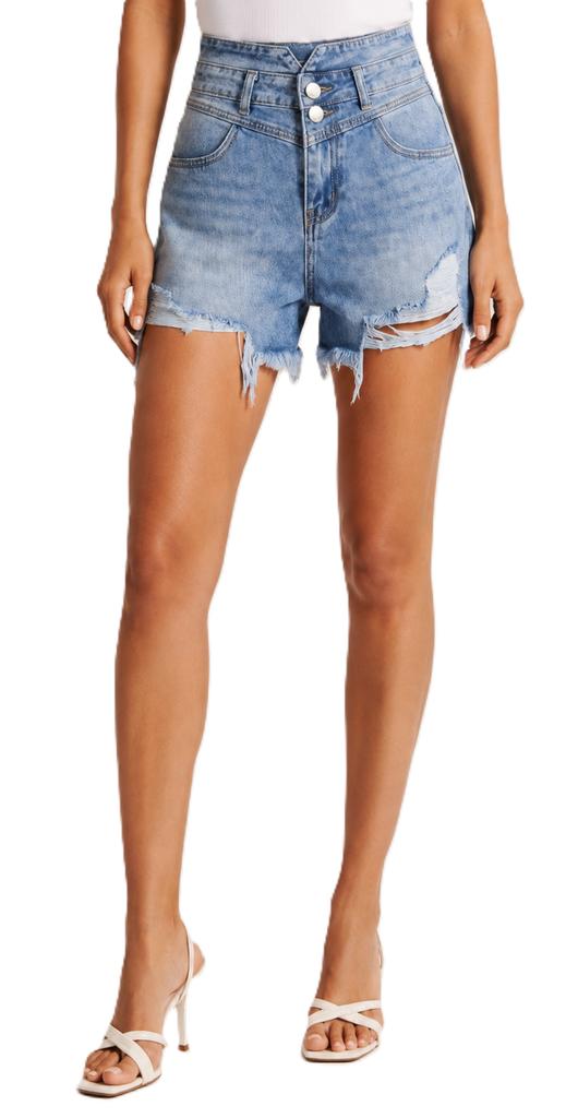 M.SARA - WOMEN'S DENIM SHORTS - G5091 S
