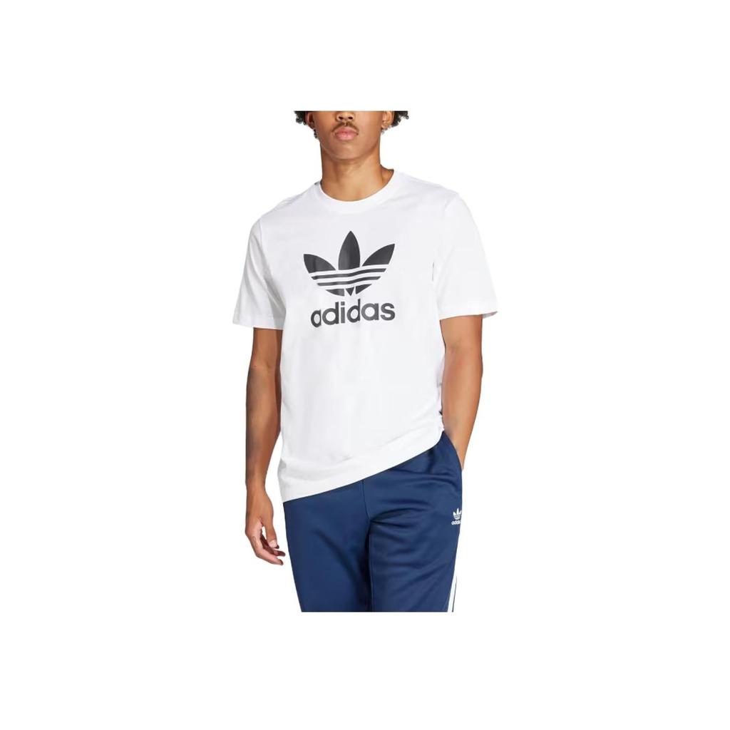Adidas Футболка Adicolor Trefoil белая мужская уличная одежда IV5353