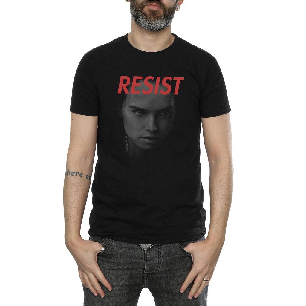 Star Wars Mens The Last Jedi Rey Face T-Shirt