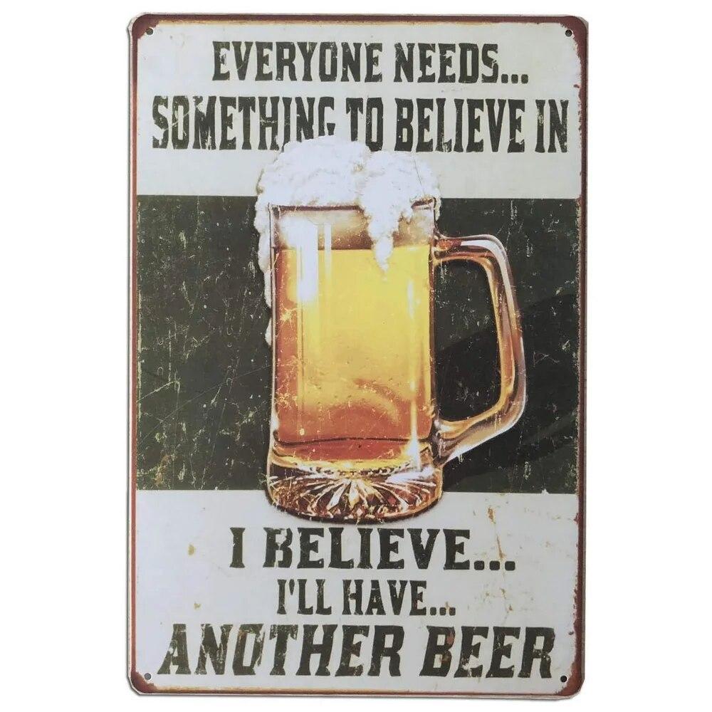 Beer Menu Free Beer Toorrow Metal Tin Signs Posters Plate Wall Decor for Bars Man Cave Cafe Clubs Retro Posters Plaque