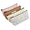 Portable Colorful Flower Pattern Zipper Pencil Case Pen Bag Storage Stationery