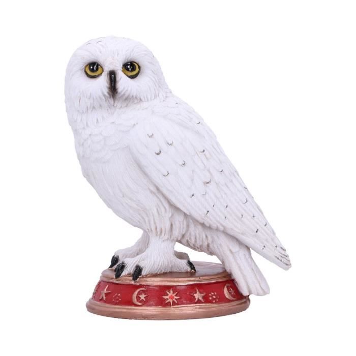 Figurine Hibou Familier du Sorcier - Nemesis Now - 10cm - Rouge - Blanc - Décoration Intérieure