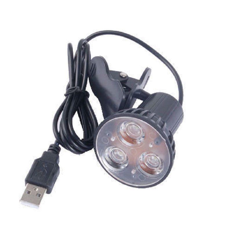 Портативная USB-лампа с 3 светодиодами и клипсой, премиальное качество, для ноутбука и книг