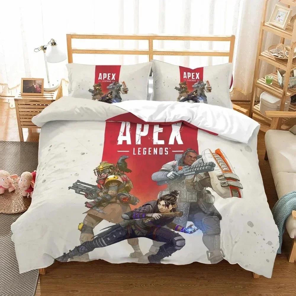 Игровое постельное белье с 3D-печатью Наволочка Apex Наволочка Legends Комплект постельного белья Двуспальный Односпальный Полный Полуторный Евро Кровать Взрослый Дети Постельное белье Пододеяльник
