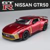 1/24 Niaasn GTR 50 Модель спортивного автомобиля из сплава Литые металлические модели Гоночный автомобиль Модель Звуковая и световая симуляция Коллекция Детская игрушка Подарок