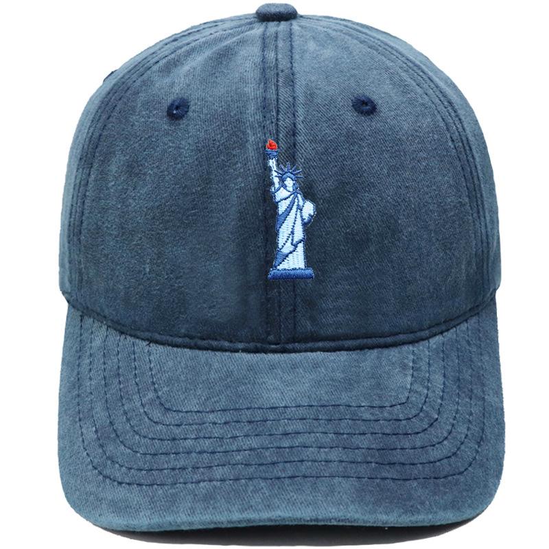 American Free Muse Like Embroidered Soft Top Baseball Cap Washed Vintage Daddy Hat Men's and Women's Casual Sun Hat