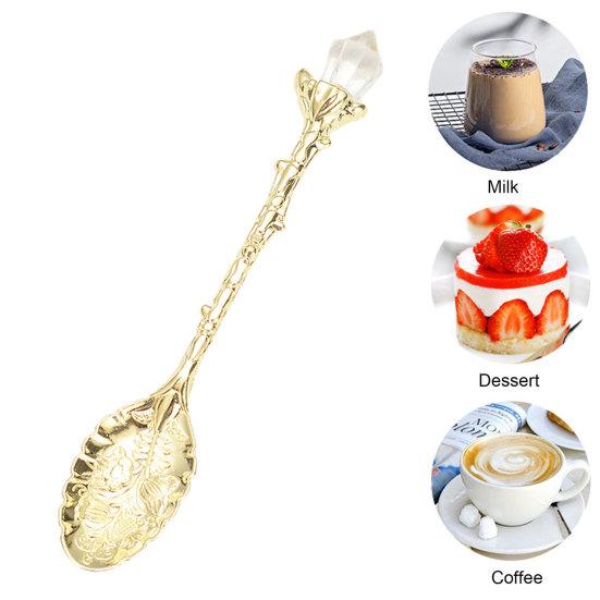 Твердая кофейная ложка, пищевая посуда из цинкового сплава