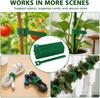 100PCS Garden Plant Ties with Hook & Loop - Reusable Adjustable Nylon Straps for Vines, Tomatoes, Stems, and Plant Support, Secure Non-Slip Fastening
