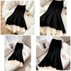 Modern Cotton Blend Womens Long Skirt With Wave Hem And Ruffle Details For Spring Fashion
