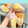 Cute Plush Food Party Series Keychain Wallet Featuring Pizza And Sleepy Animals