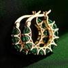 Exquisite Zircon Inlaid Circle Hoop Earrings for Women, Engagement Banquet Daily Wear Fashion Jewelry, Sparkly Gift for Her
