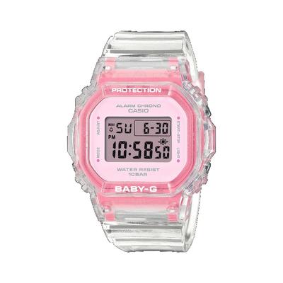 Женские часы Baby-G, смола, 100 м водонепроницаемые, ударопрочные, с будильником, кварцевые, BGD-565SJ-7