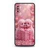Милый чехол для телефона с маленькой собачкой для Samsung Galaxy A56 A54 A42 A36 A34 A26 A24 A16 A14 A12 A06 A50 A52 A10 5G Мягкий ТПУ чехол Fundas