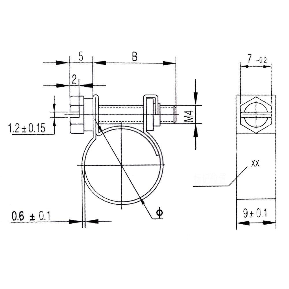 Ассортиментный комплект Хомут для крепления шланга Обруч для трубы Зажим для трубы Топливная трубка Водопроводная труба Вентиляционная труба