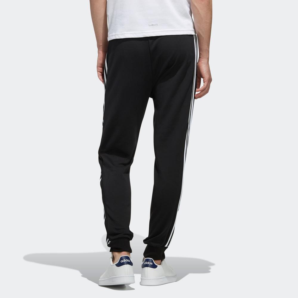 Adidas Neo Side Stripe Tapered Track Pants Men Bottoms Black EI4493