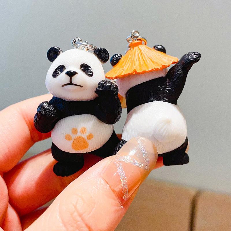 Брелок-подвеска в виде мультяшной панды Милый брелок-подвеска в виде панды Изысканный универсальный рюкзак Украшения Аксессуары Подарки