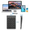 22-Key Bluetooth Wireless Numeric Keypad with Tab Key, Multi-Function Number Pad, Compatible with PCs, Laptops, and More